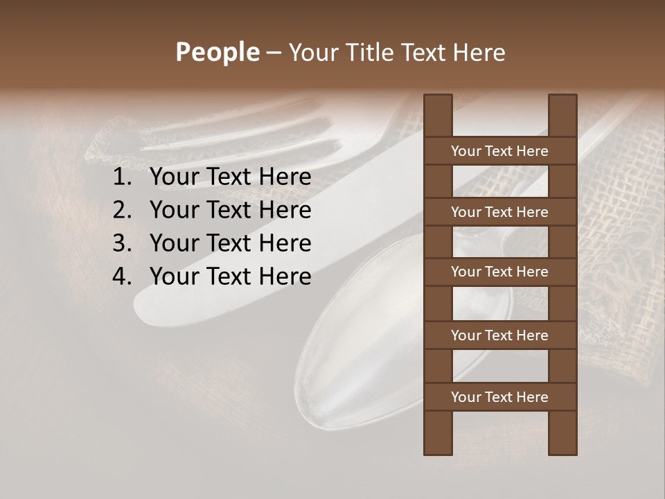 Meal Kitchen Napkin PowerPoint Template
