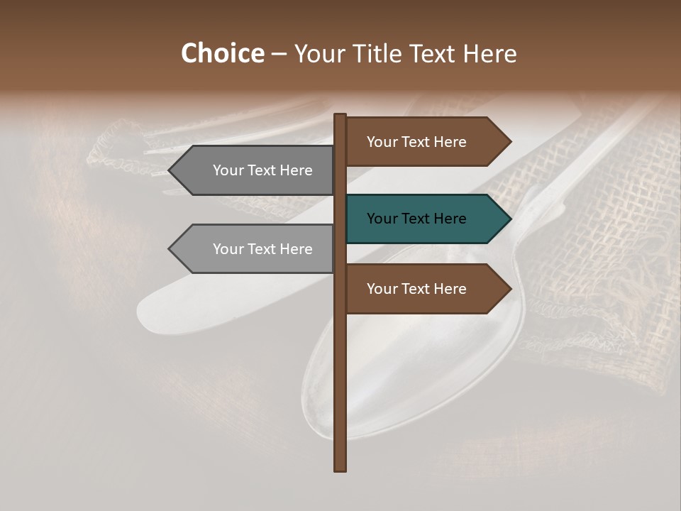 Meal Kitchen Napkin PowerPoint Template