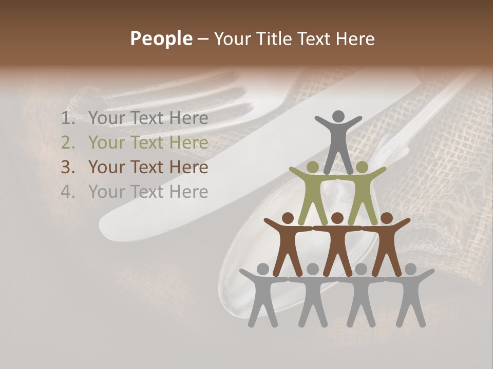 Meal Kitchen Napkin PowerPoint Template