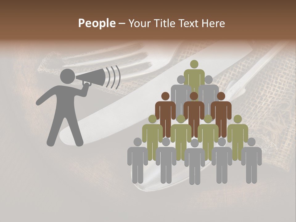 Meal Kitchen Napkin PowerPoint Template