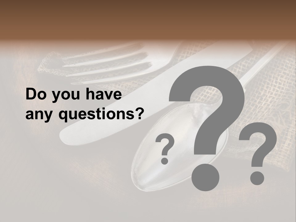 Meal Kitchen Napkin PowerPoint Template