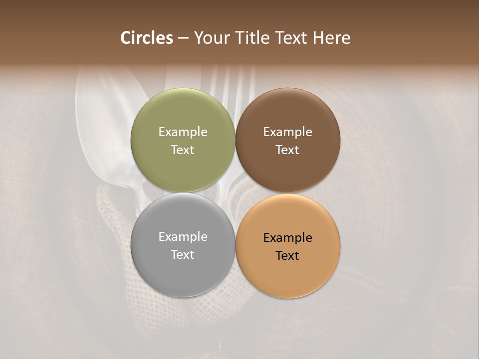 Knife Vintage Setting PowerPoint Template