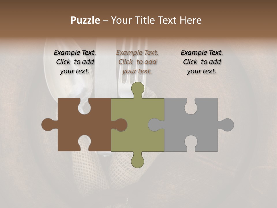 Knife Vintage Setting PowerPoint Template