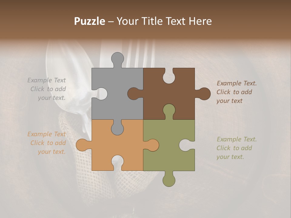 Knife Vintage Setting PowerPoint Template