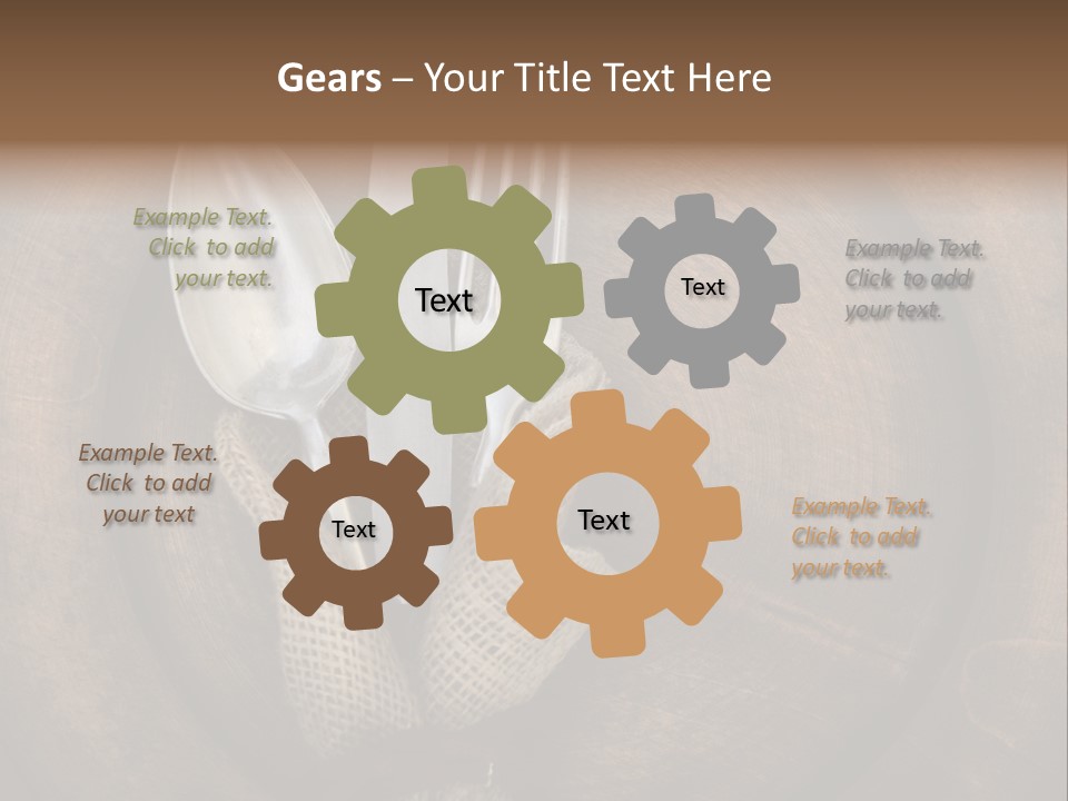 Knife Vintage Setting PowerPoint Template