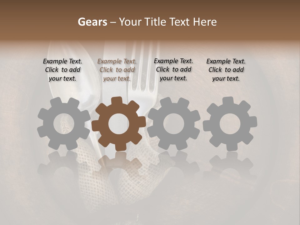 Knife Vintage Setting PowerPoint Template