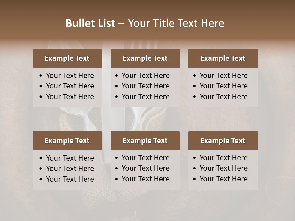 Knife Vintage Setting PowerPoint Template