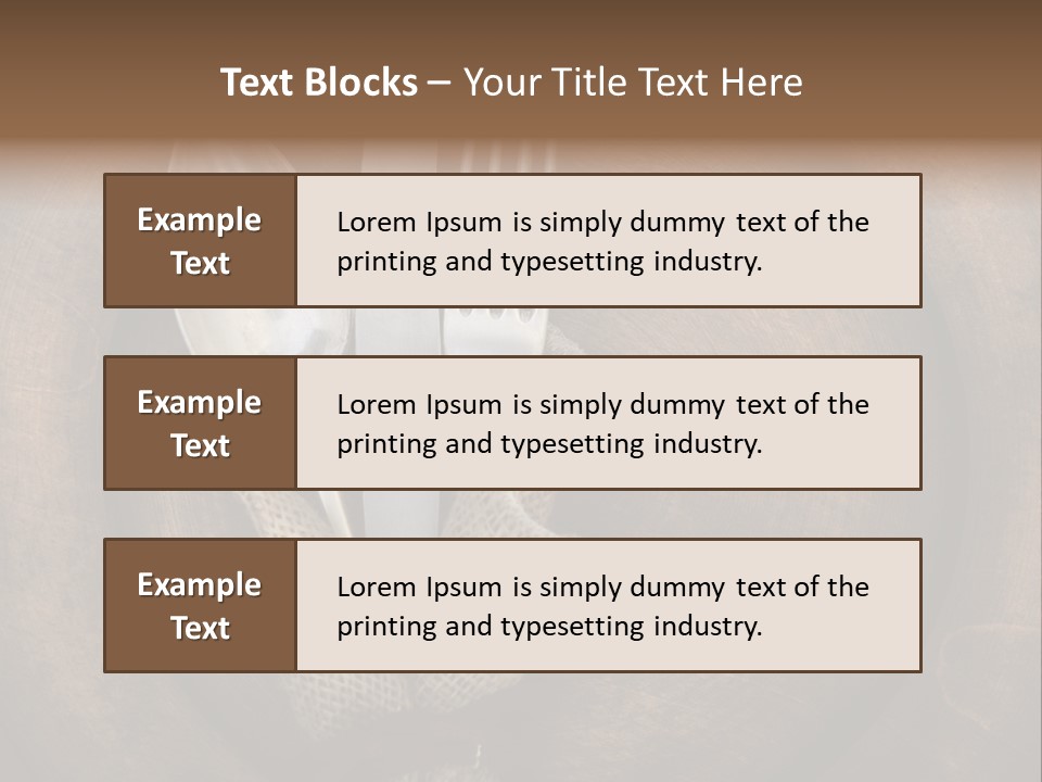 Knife Vintage Setting PowerPoint Template