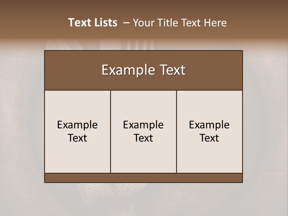 Knife Vintage Setting PowerPoint Template