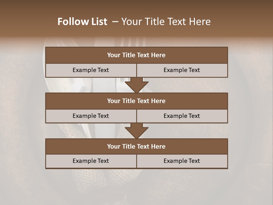Knife Vintage Setting PowerPoint Template