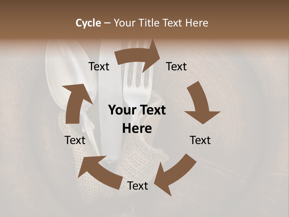 Knife Vintage Setting PowerPoint Template