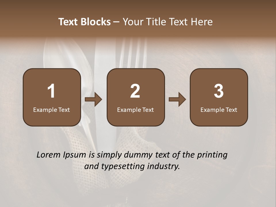 Knife Vintage Setting PowerPoint Template