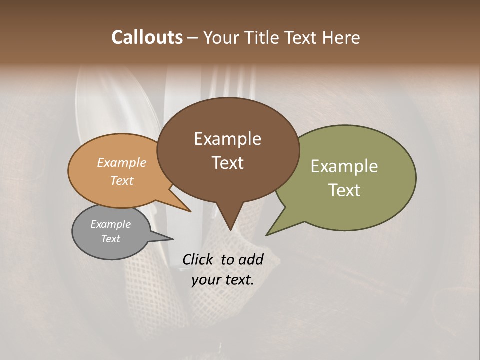 Knife Vintage Setting PowerPoint Template
