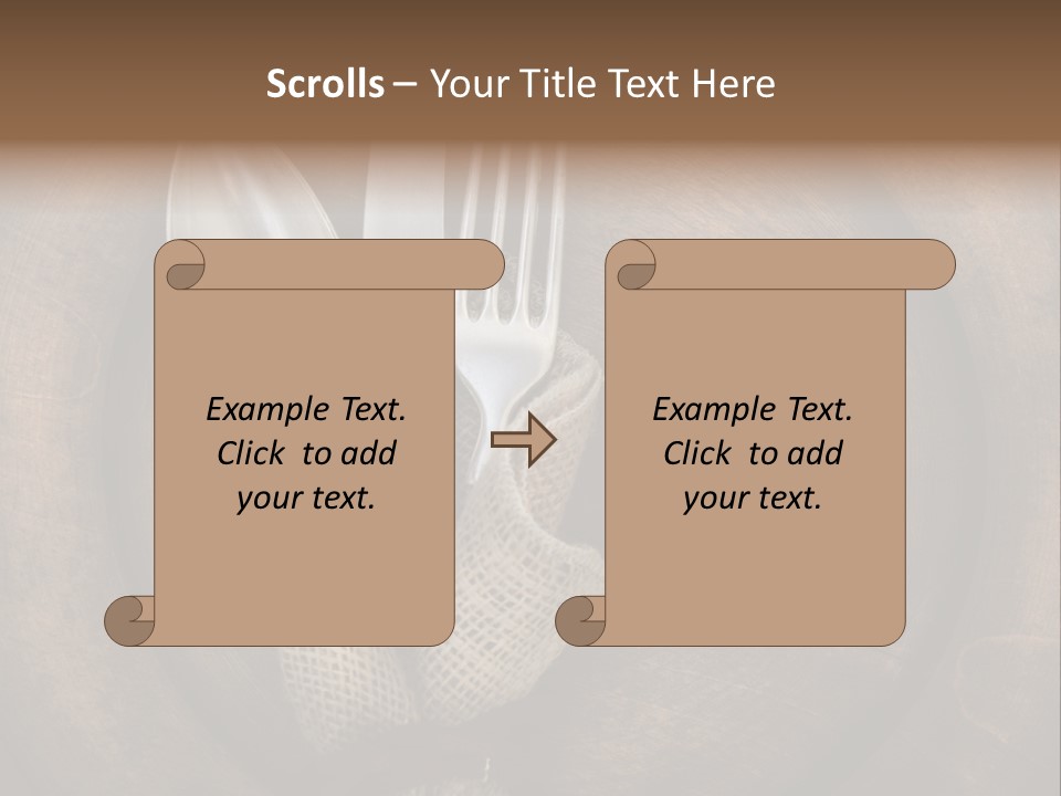 Knife Vintage Setting PowerPoint Template
