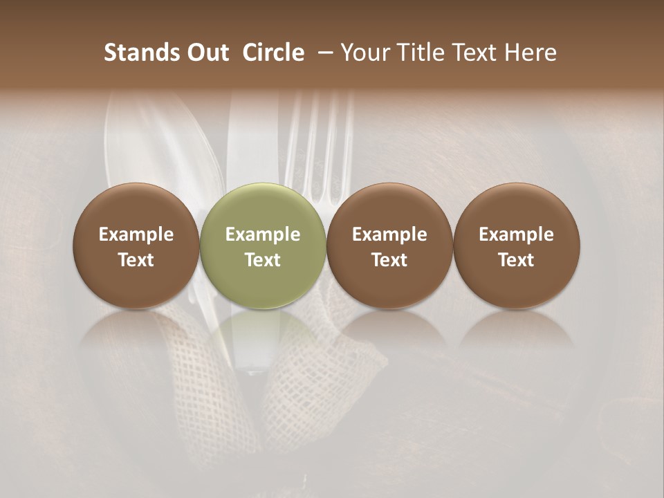 Knife Vintage Setting PowerPoint Template