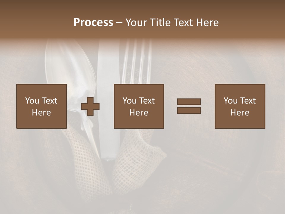 Knife Vintage Setting PowerPoint Template