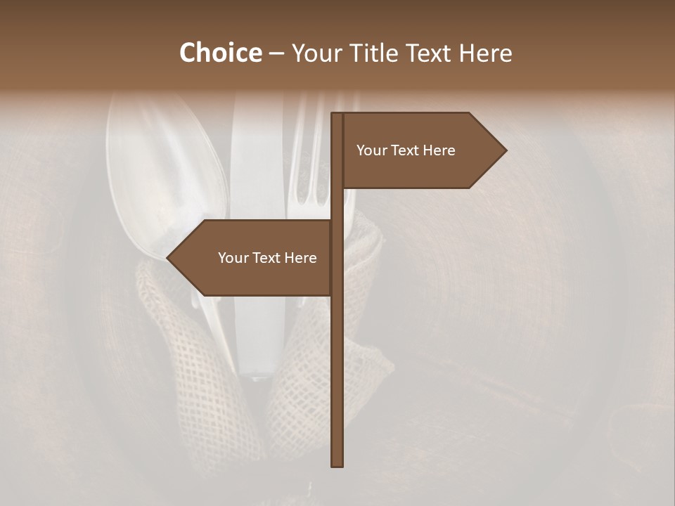 Knife Vintage Setting PowerPoint Template