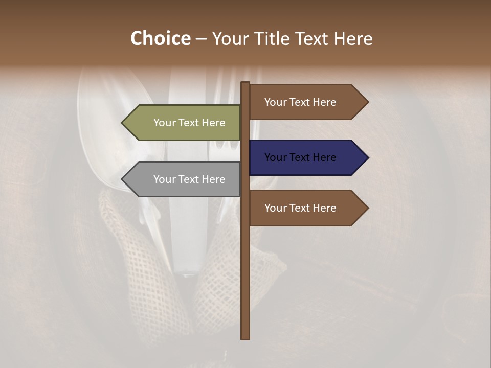 Knife Vintage Setting PowerPoint Template