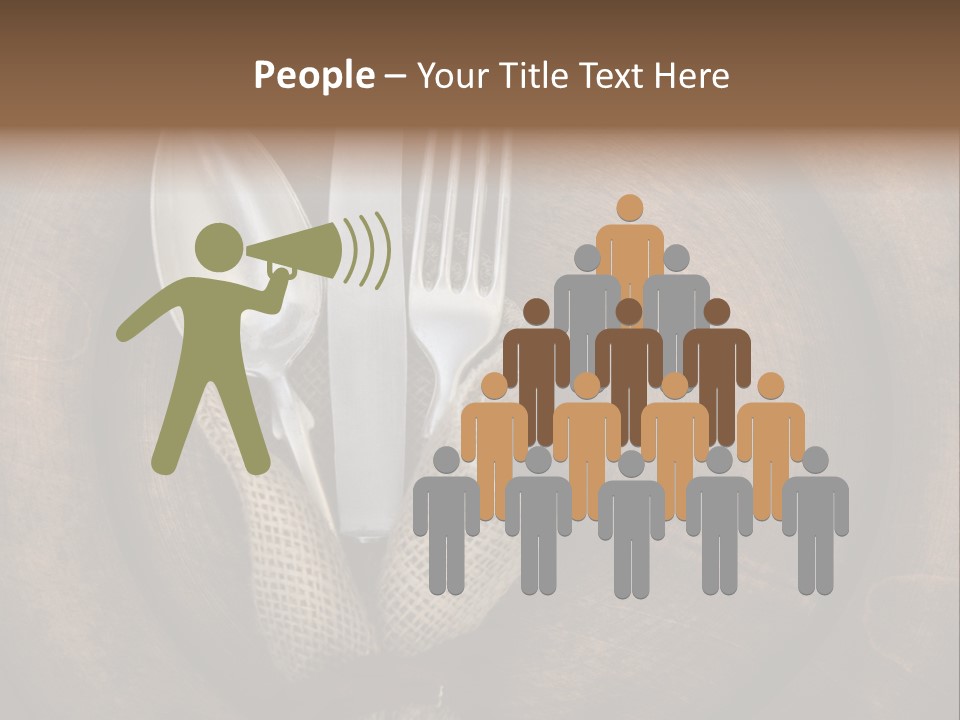 Knife Vintage Setting PowerPoint Template