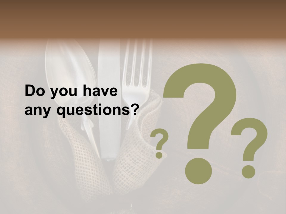 Knife Vintage Setting PowerPoint Template