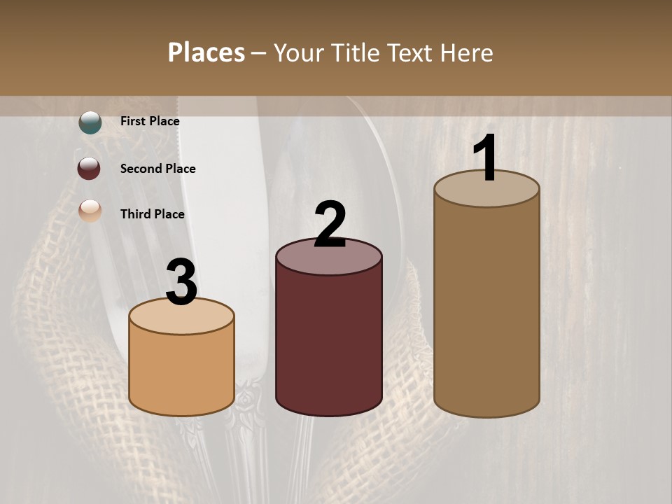 Copyspace Utensil Setting PowerPoint Template