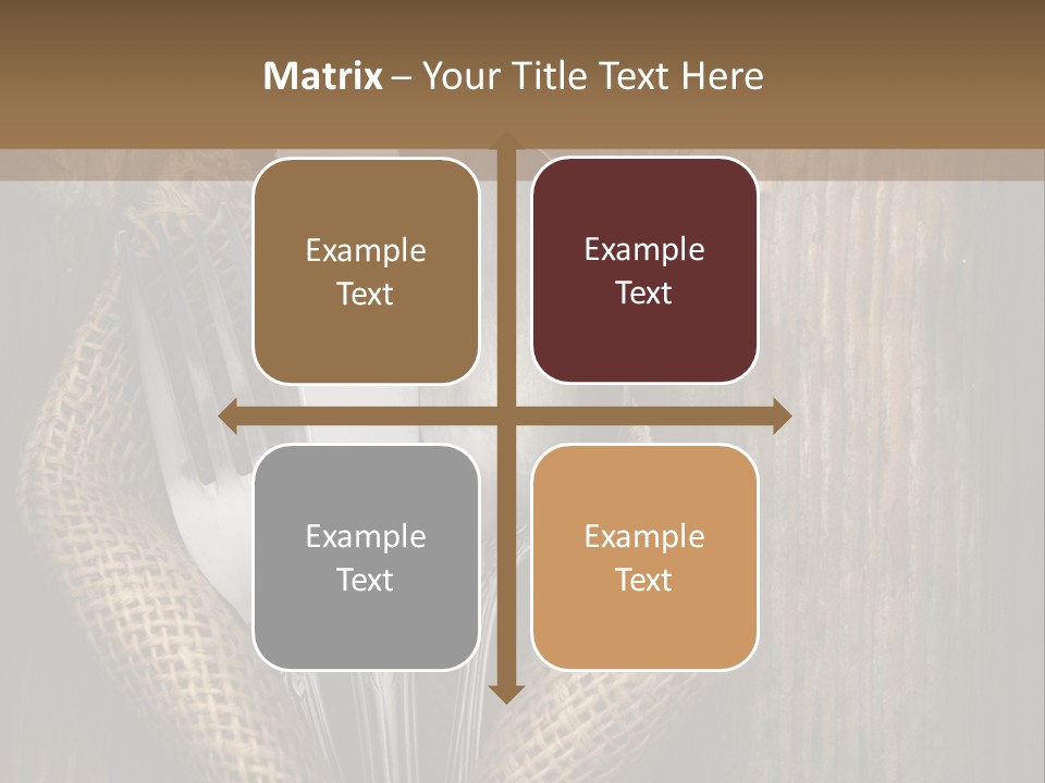 Copyspace Utensil Setting PowerPoint Template