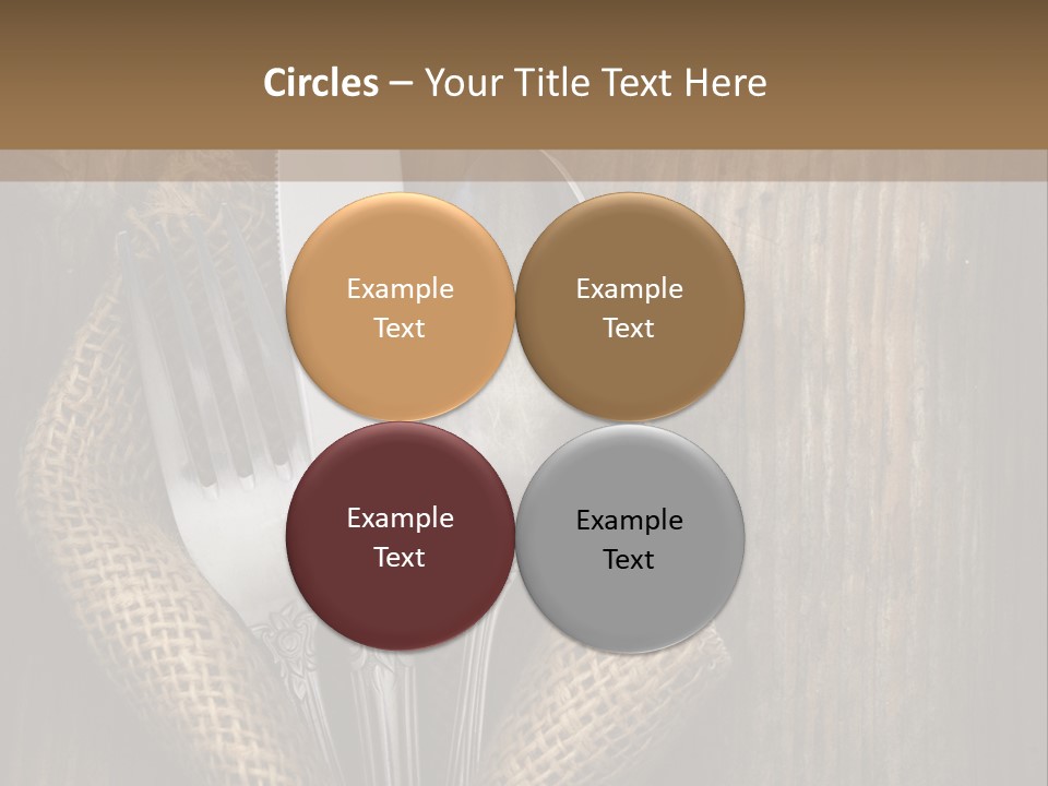 Copyspace Utensil Setting PowerPoint Template