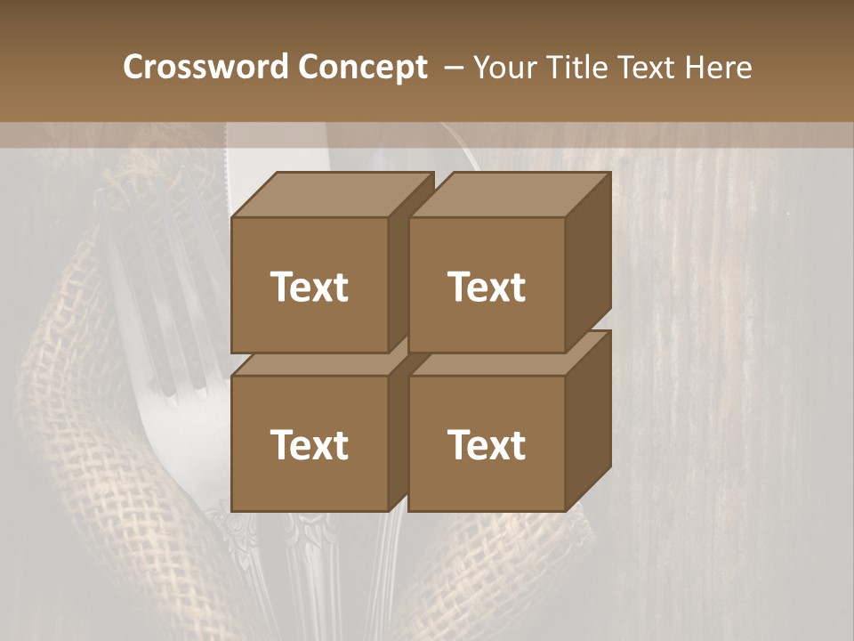 Copyspace Utensil Setting PowerPoint Template