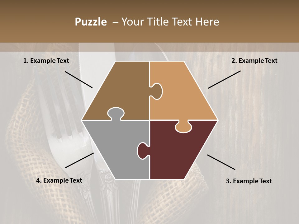 Copyspace Utensil Setting PowerPoint Template