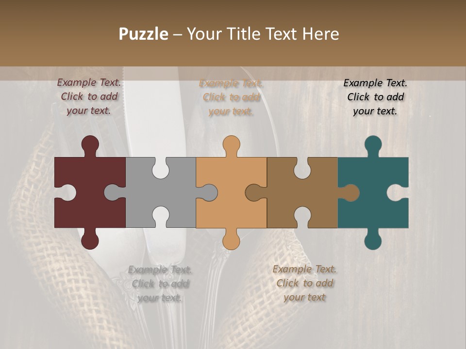 Copyspace Utensil Setting PowerPoint Template