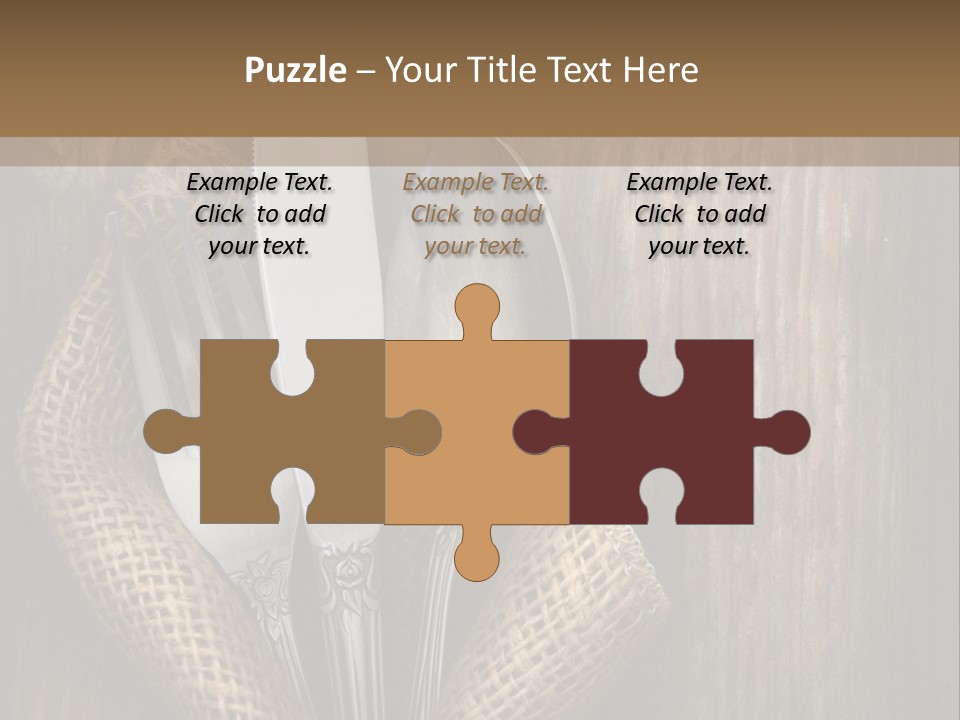 Copyspace Utensil Setting PowerPoint Template