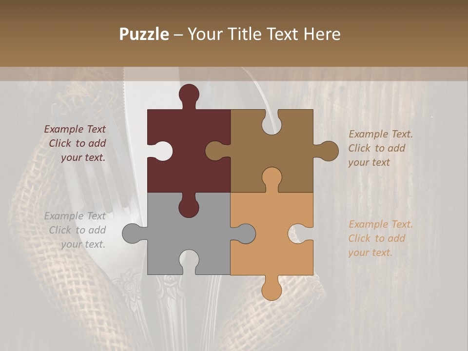 Copyspace Utensil Setting PowerPoint Template