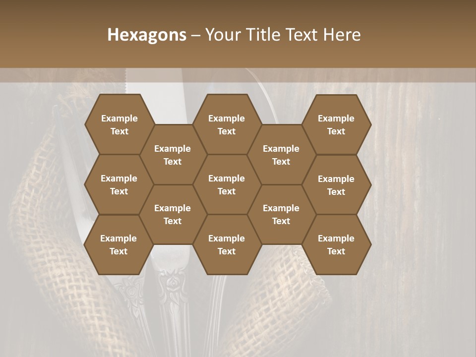 Copyspace Utensil Setting PowerPoint Template