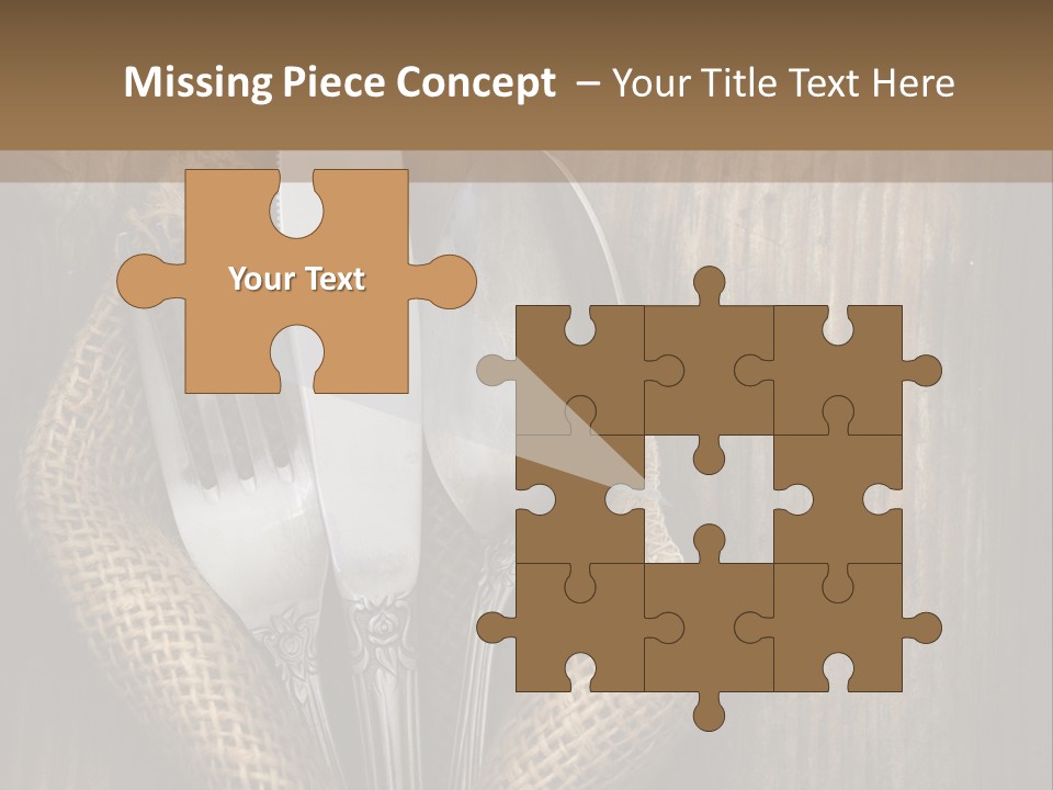 Copyspace Utensil Setting PowerPoint Template