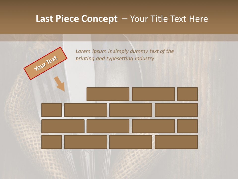 Copyspace Utensil Setting PowerPoint Template