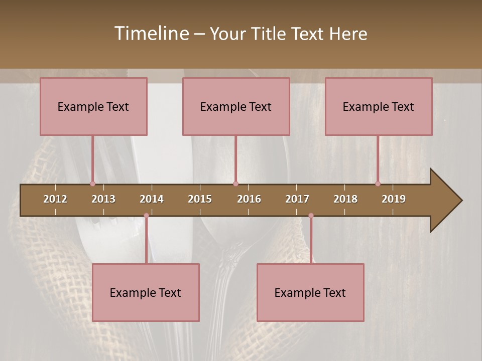 Copyspace Utensil Setting PowerPoint Template