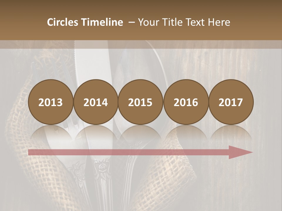 Copyspace Utensil Setting PowerPoint Template