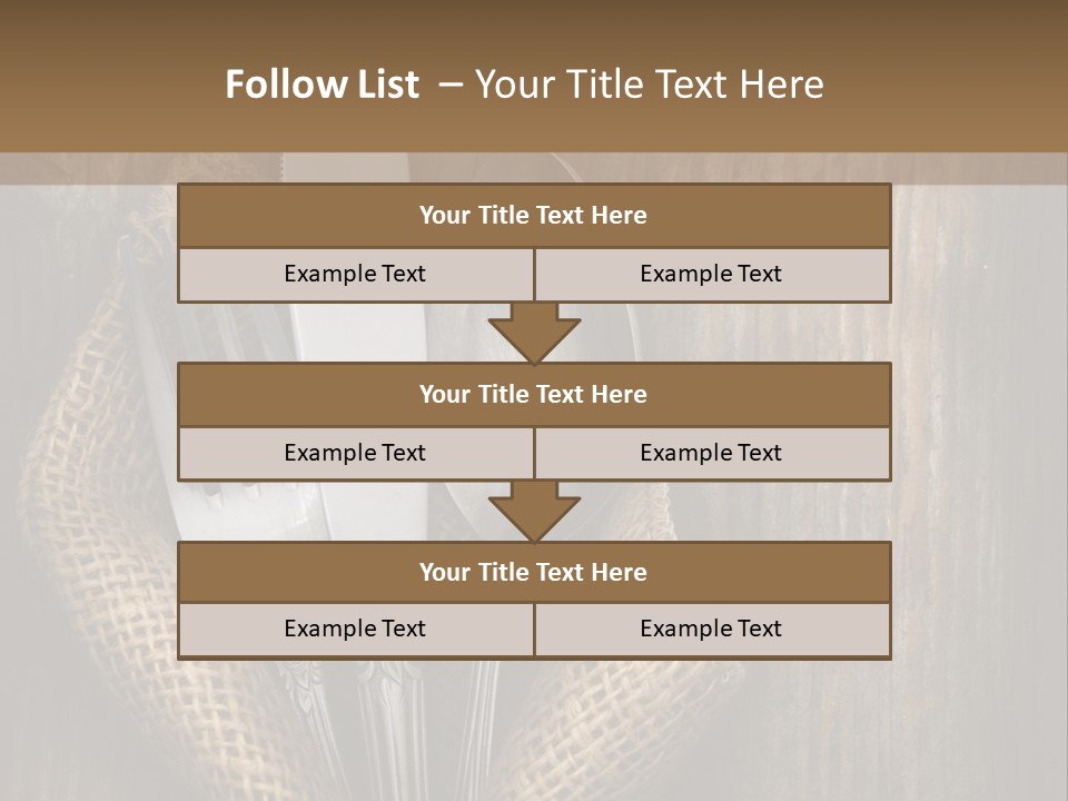 Copyspace Utensil Setting PowerPoint Template