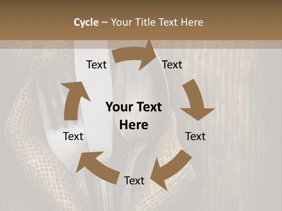 Copyspace Utensil Setting PowerPoint Template