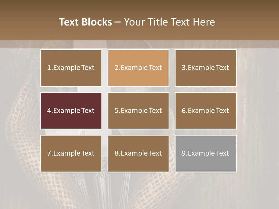 Copyspace Utensil Setting PowerPoint Template