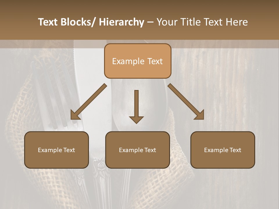Copyspace Utensil Setting PowerPoint Template