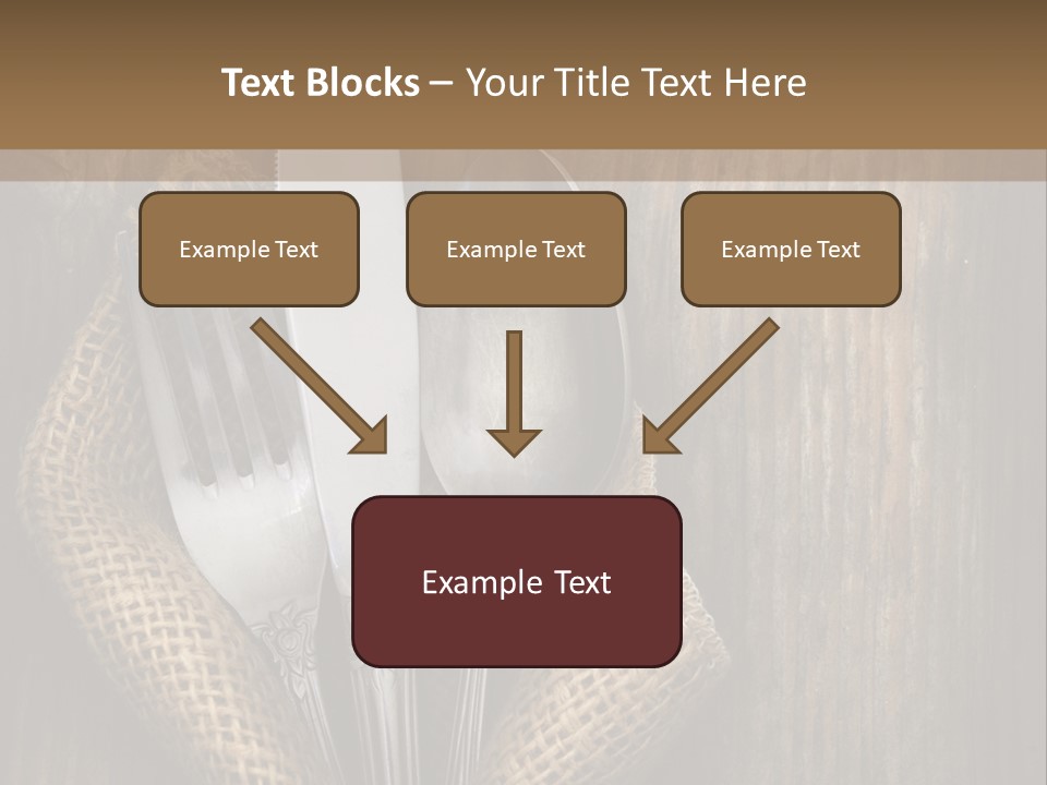 Copyspace Utensil Setting PowerPoint Template