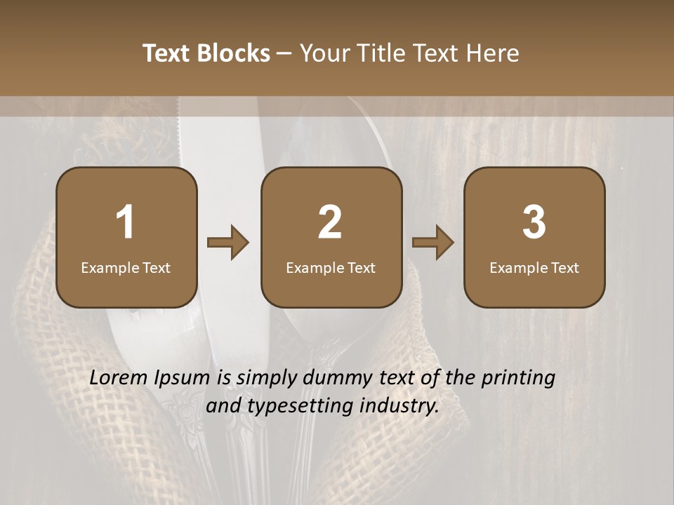 Copyspace Utensil Setting PowerPoint Template