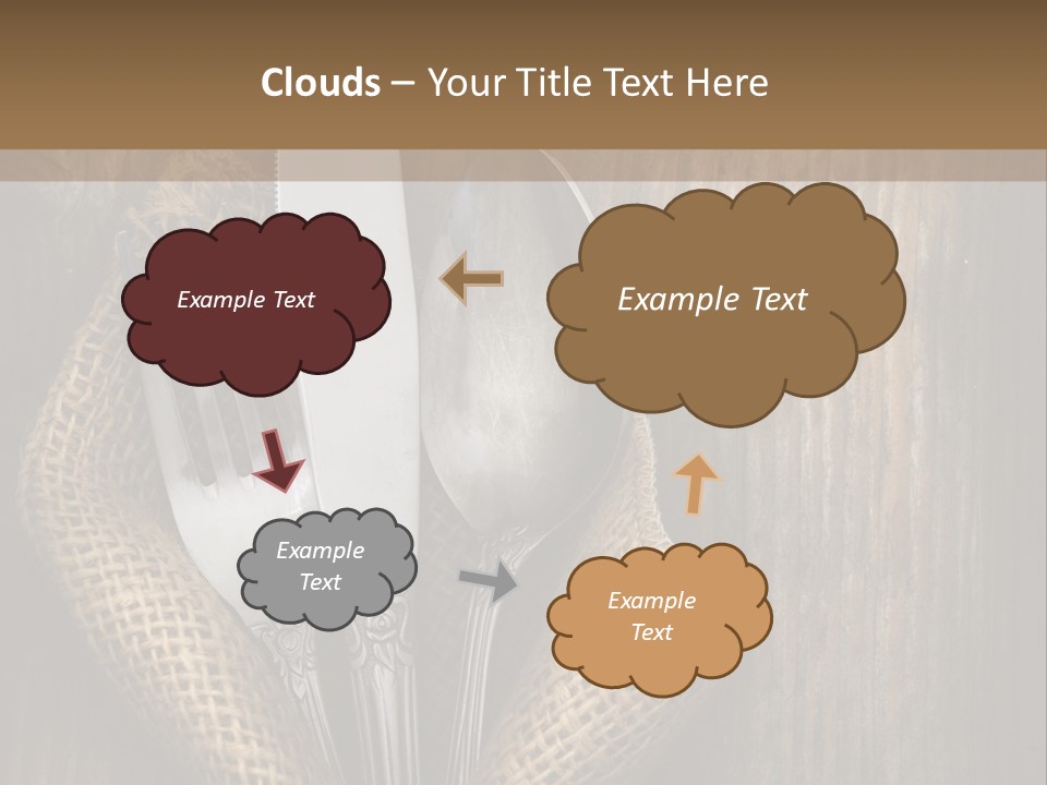 Copyspace Utensil Setting PowerPoint Template