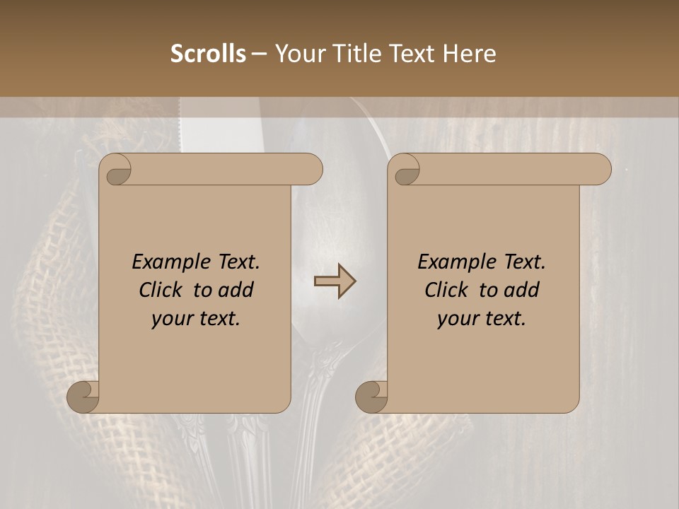 Copyspace Utensil Setting PowerPoint Template