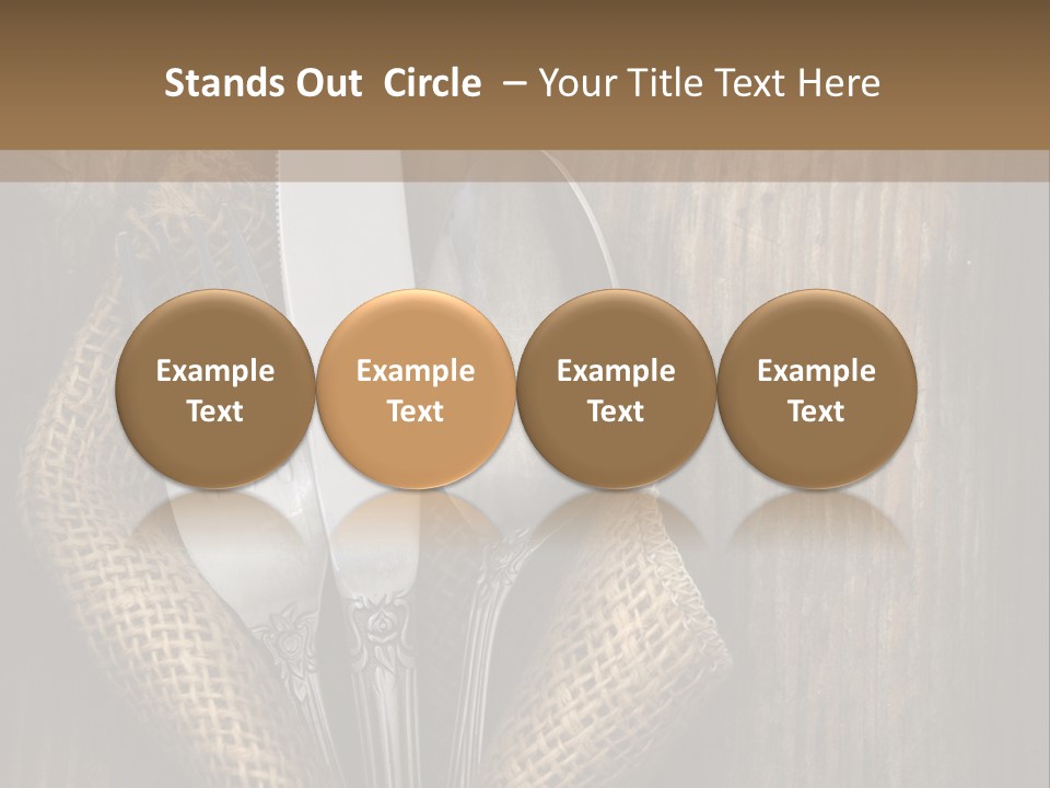 Copyspace Utensil Setting PowerPoint Template