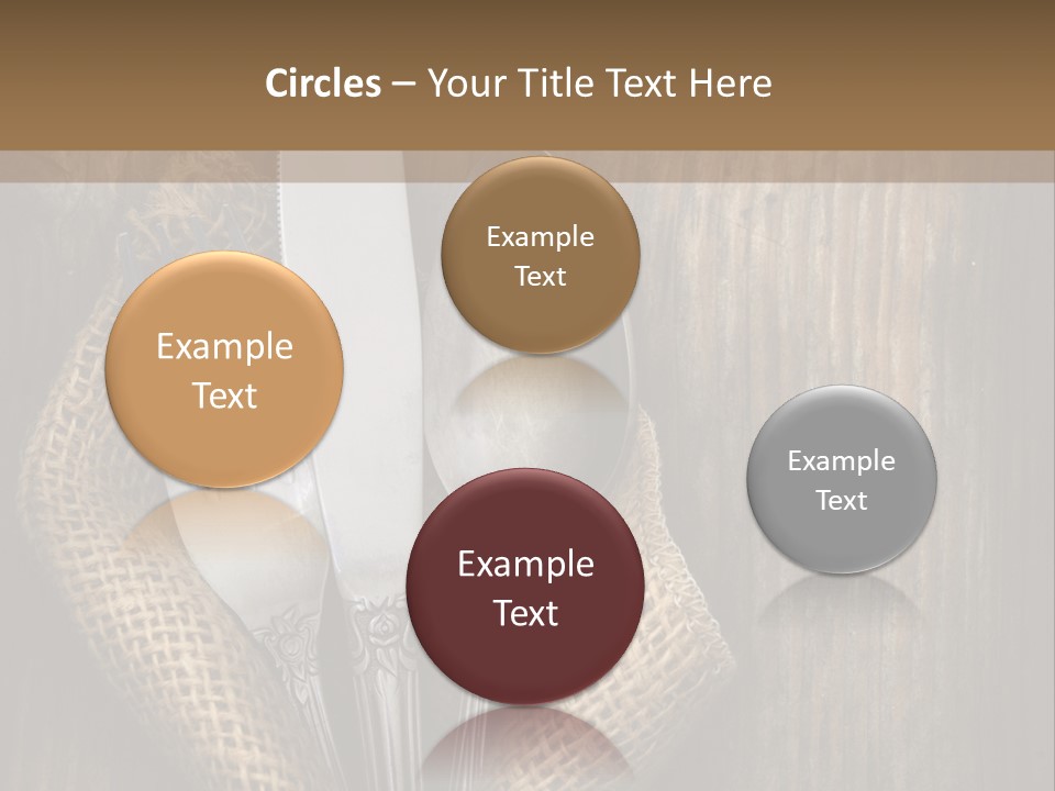 Copyspace Utensil Setting PowerPoint Template