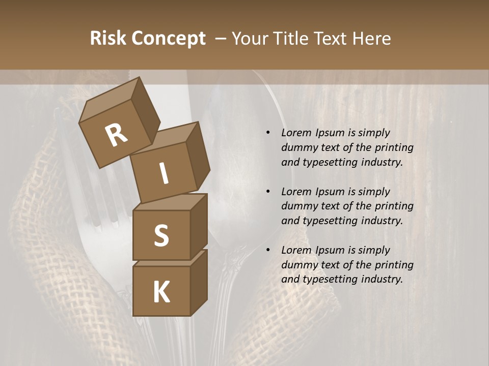 Copyspace Utensil Setting PowerPoint Template