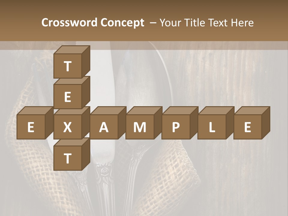 Copyspace Utensil Setting PowerPoint Template