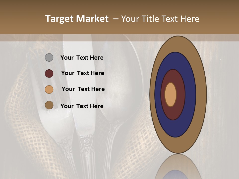 Copyspace Utensil Setting PowerPoint Template